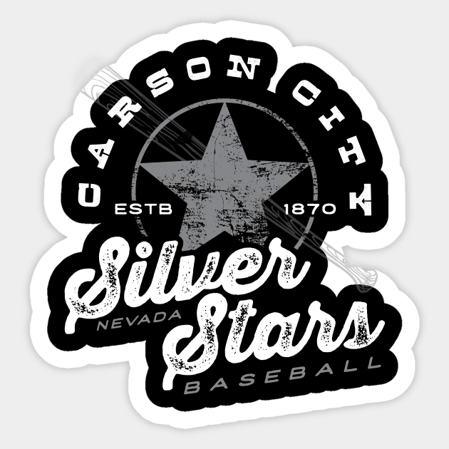 Carson City Silver Stars Sticker by MindsparkCreative